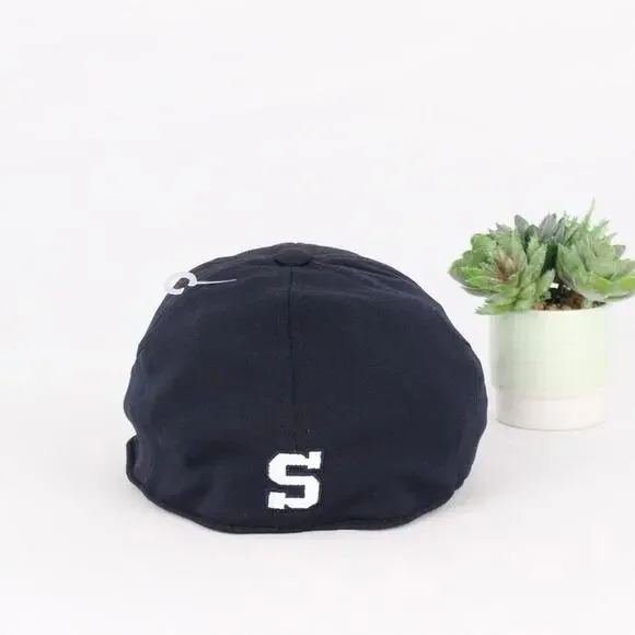 Penn State Nittany Lions Hat Navy Blue White Logo – Top of the World Stretch Cap - Picture 3 of 7